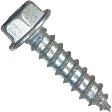 18 x 1-1 2 hex washer head sheet metal screw|hex bolt with washer attached.